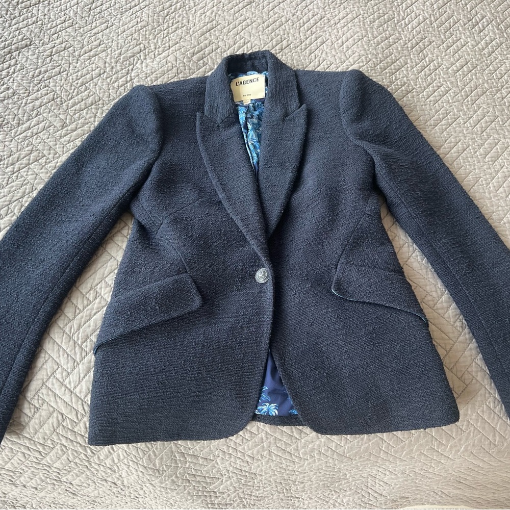 L’agence Navy Women's Blazer
